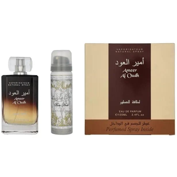 Perfume Lattafa Ameer Al Oudh 100 ML + Desodorante 50 ML