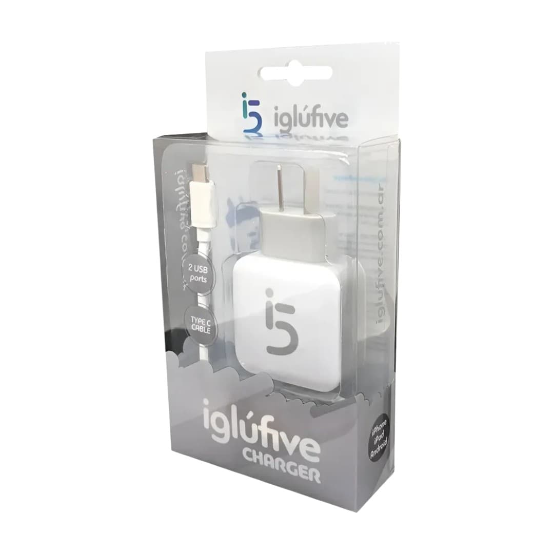 Cargador Tipo C Dos Puertos USB